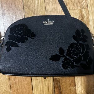 Kate Spade Cross Body with Velvet floral embellishments